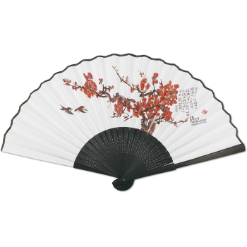 기성용 한지접부채 검정살대 21cm (한지접부채)