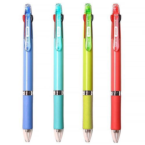 밀룩스 3색펜 (파스텔) 0.7mm