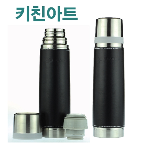 키친아트 고진공 가죽손잡이보온병(500ml)(GG-90