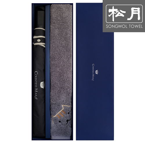송월 CM 2단 뉴폰지바이어스 우산1p+빼꼼50 타올 150g 1p