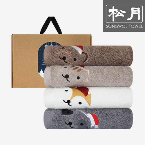 송월 크리스마스 빼꼼자수 150g (3매세트)