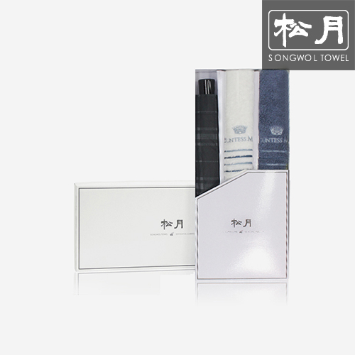 송월 3단 모던체크 1p + 카운테스마라 라인보더160