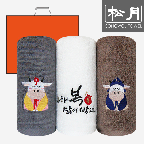 송월 소복자수 3매세트 (150g)