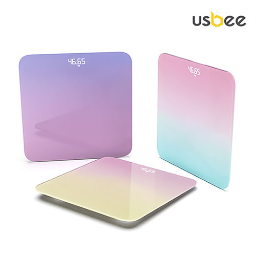 USBEE 유즈비 파스텔 LED 체중계 2세대