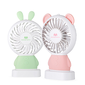 GOOSPERY 휴대용 캐릭터 LED 선풍기