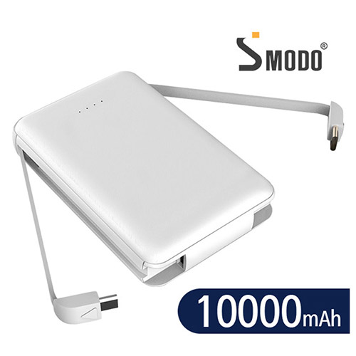 [에스모도] 듀얼케이블 일체형 10000mAh 보조배터리 889