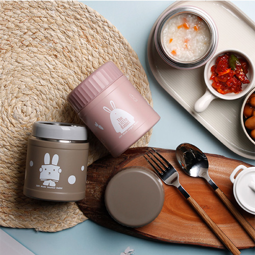 에이미래빗 보온보냉 진공 죽통 350ml