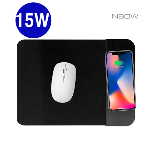 엔보우 15W 초고속 무선충전 마우스 패드(소)