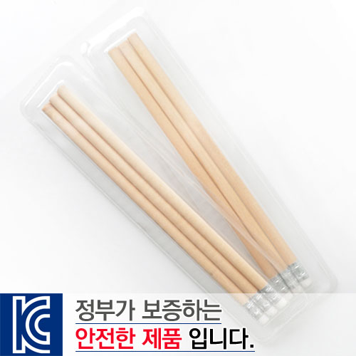 투명사각·원목나무연필3p세트