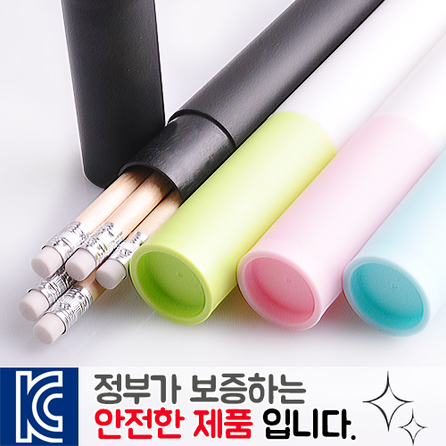 원목지우개연필 바닐라원통케이스 5p