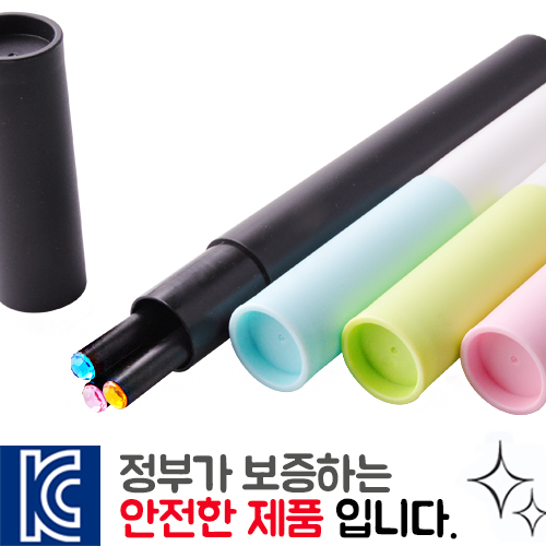 인젝션 보석연필 3p 바닐라원통세트