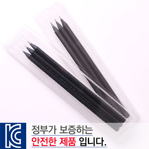 투명사각·흑목육각미두연필3p세트