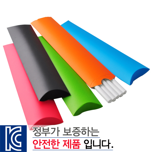 백색원형미두연필 종이케이스5p