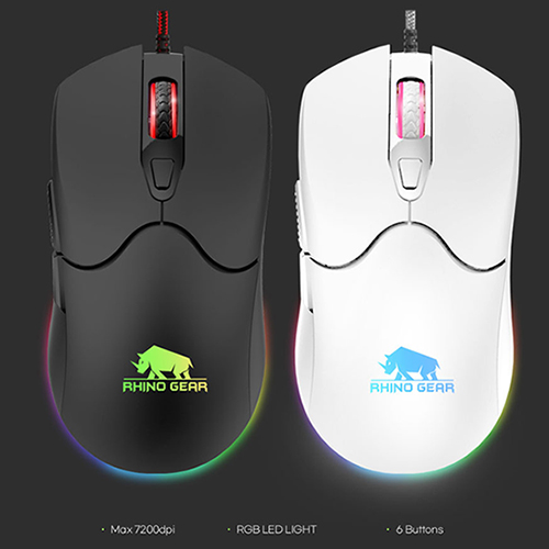 RHINO GEAR RG-GM300 RGB 유선 게이밍 옵티컬 마우스