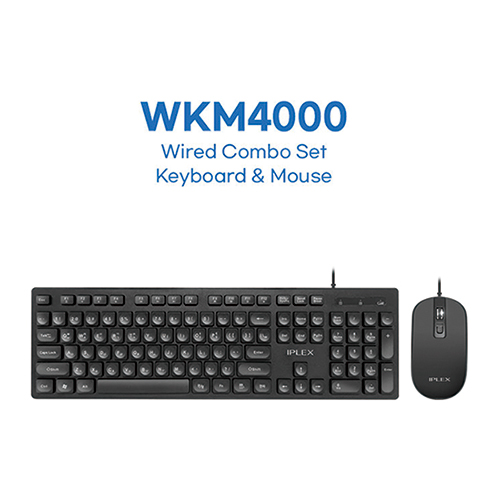 IPLEX 아이플렉스 WKM4000 유선 키보드 & 마우스 세트