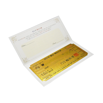 VIP 황금지폐 백지수표