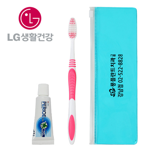 페리오 여행용20 치약칫솔 2in1 지퍼백세트 3종