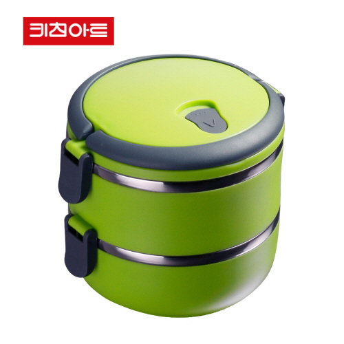 키친아트 런치박스 원형2단