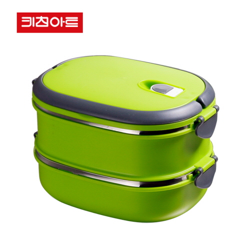 키친아트 런치박스 사각 2단