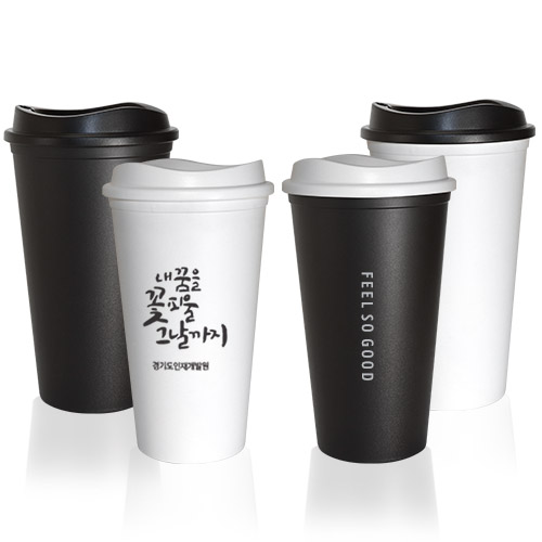 리유저블 텀블러 800ml 블랙&화이트