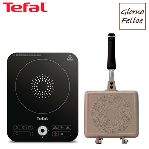 테팔 스피디 1구 인덕션레인지+GF 인덕션 멀티 와플팬 IH7218IW