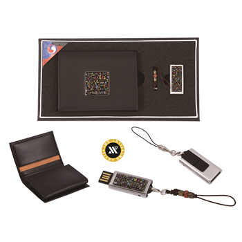 한글자모음자개가죽명함지갑+한글자모음자개USB(8GB~64GB)