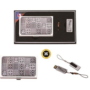 창살문블랙자개명함+창살문블랙자개USB(8GB~64GB)