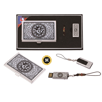 삼족오자개명함+가띠메탈자개USB (8GB~64GB)