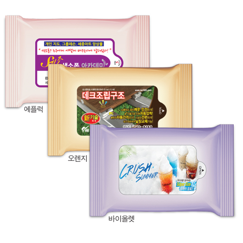 파스텔모어 3종 랜덤(무광)물티슈 5~20매