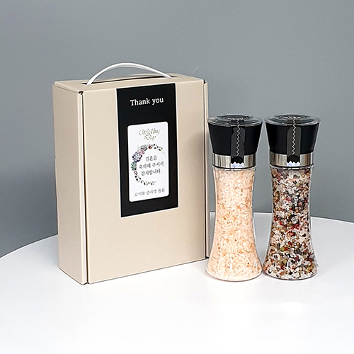 히말라야 핑크솔트250g+4색후추 200g 그라인더 2