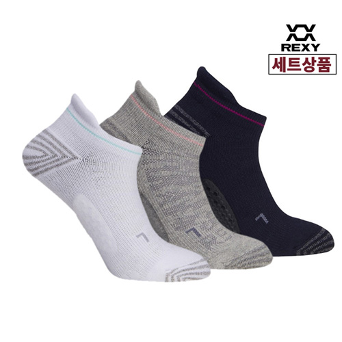 렉시 카모 밸런스 스니커즈 3족세트 (특허받은 기능성 골프 양말)