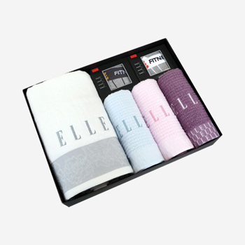 ELLE 로즈바스 410g +라벤더세면 120g 3매+스포츠양말2족 세트