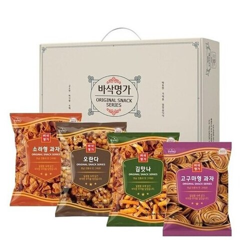 바삭명가 우리간식 옛날과자 선물세트 4종