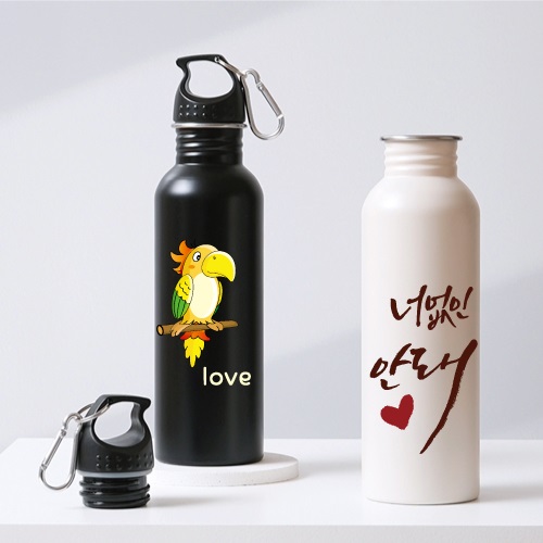 고리고리랑 스포츠 스텐텀블러 물병 750ml (풀칼라인쇄가능)