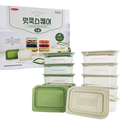 이지앤프리 이지홈 맛쿡스퀘어 5호 12P세트