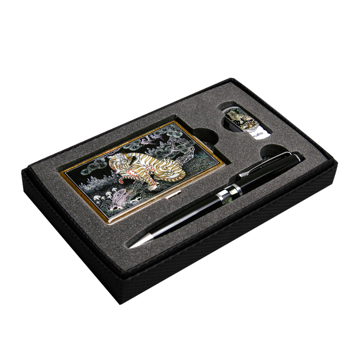 [JS-0098]명합집+자개볼펜+USB메모리 세트 4G/8G/16G/32