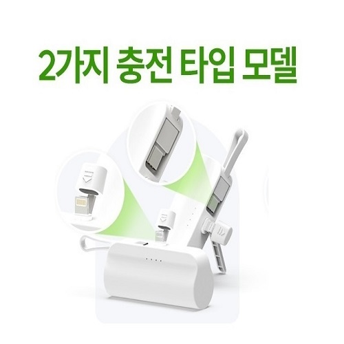 듀얼 도킹형 배터리 5000mah (c타입 8핀) d003