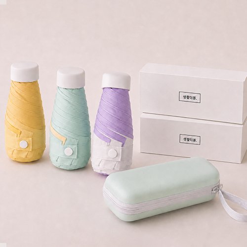 생활더봄 6k 자외선차단 6단 초경량 미니 양우산 5 color 케이스증