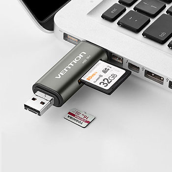 VENTION USB3.0 3in1 멀티 카드리더기 CCHH0