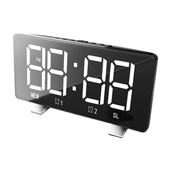 라디오 겸용 디지털 LED 시계 BR8830-1 블랙