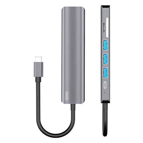 EIKER 7in1 c타입 멀티허브 USB3.0 HDMI PD충전