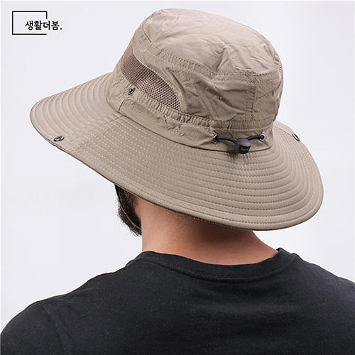 생활더봄 남녀공용 메쉬모자 (베이지)