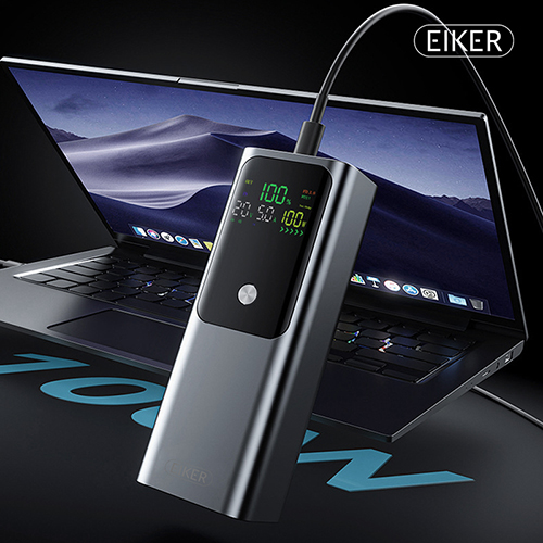 EIKER 100W PD3.1 양방향 고속충전 보조배터리 LED 디스플레
