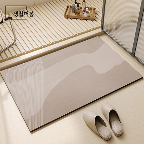 생활더봄 빨아쓰는 규조토 발매트 직사각형 6종