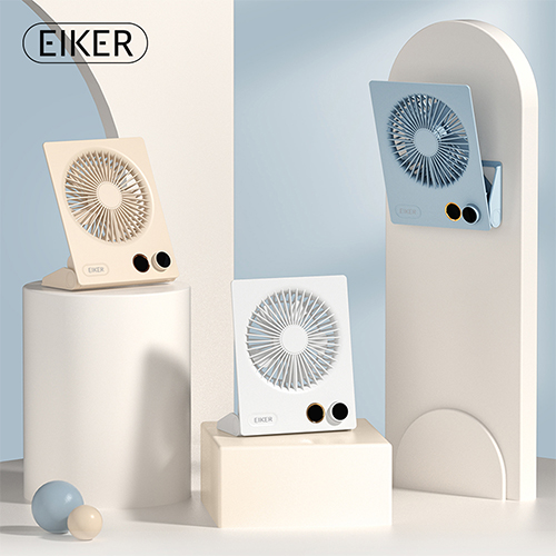 EIKER 울트라 슬림 탁상 벽걸이 겸용 LED 무선 리모컨 선풍기 40