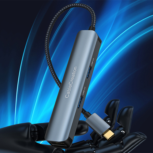 프리미엄 멀티 USB3.0 허브 C타입 5in1 HDMI 랜 SY-290