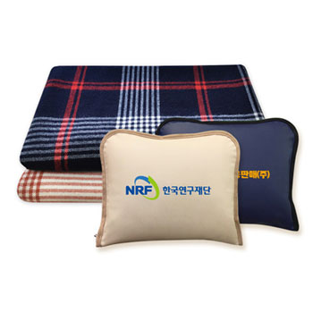 아일랜드 페블가죽쿠션 대형 항공담요