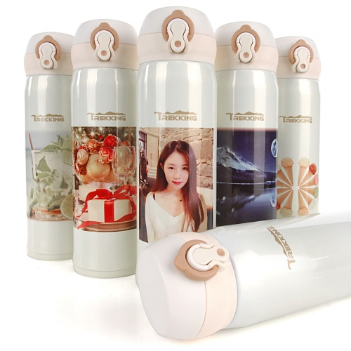 트레킹 초경량 보온보냉 진공텀블러 포토450 (포토전사