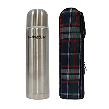 키친아트 블랙앤화이트 보온보냉병 500ml