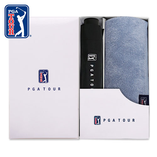 PGA 3단수동 리플렉티브 안전우산+180g 모달타올 세트